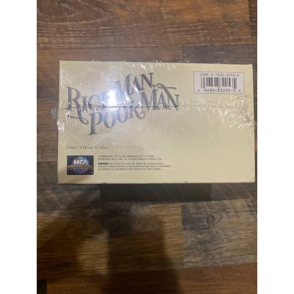 Rich Man Poor Man Sealed VHS Complete Set - Picture 2 of 3